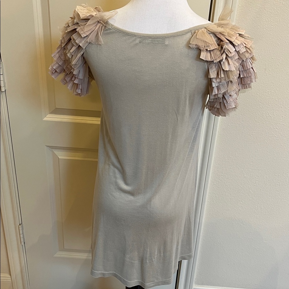 Valentino Beige Ruffled Blouse - Picture 5 of 10
